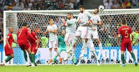 Showman - Ronaldo's spectacular free kick earned a 3-3 draw for Portugal